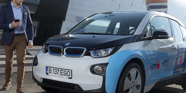 BCR eGO, primul serviciu de car sharing cu mașini electrice cu card bancar contactless