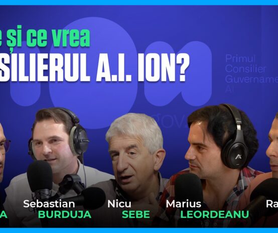 CINE E ȘI CE VREA ION – VIITORUL „CONSILIER A.I.” DIN GUVERNUL ROMÂNIEI. O discuție directă cu oameni-cheie implicați în proiect, la Upgrade 100 Live